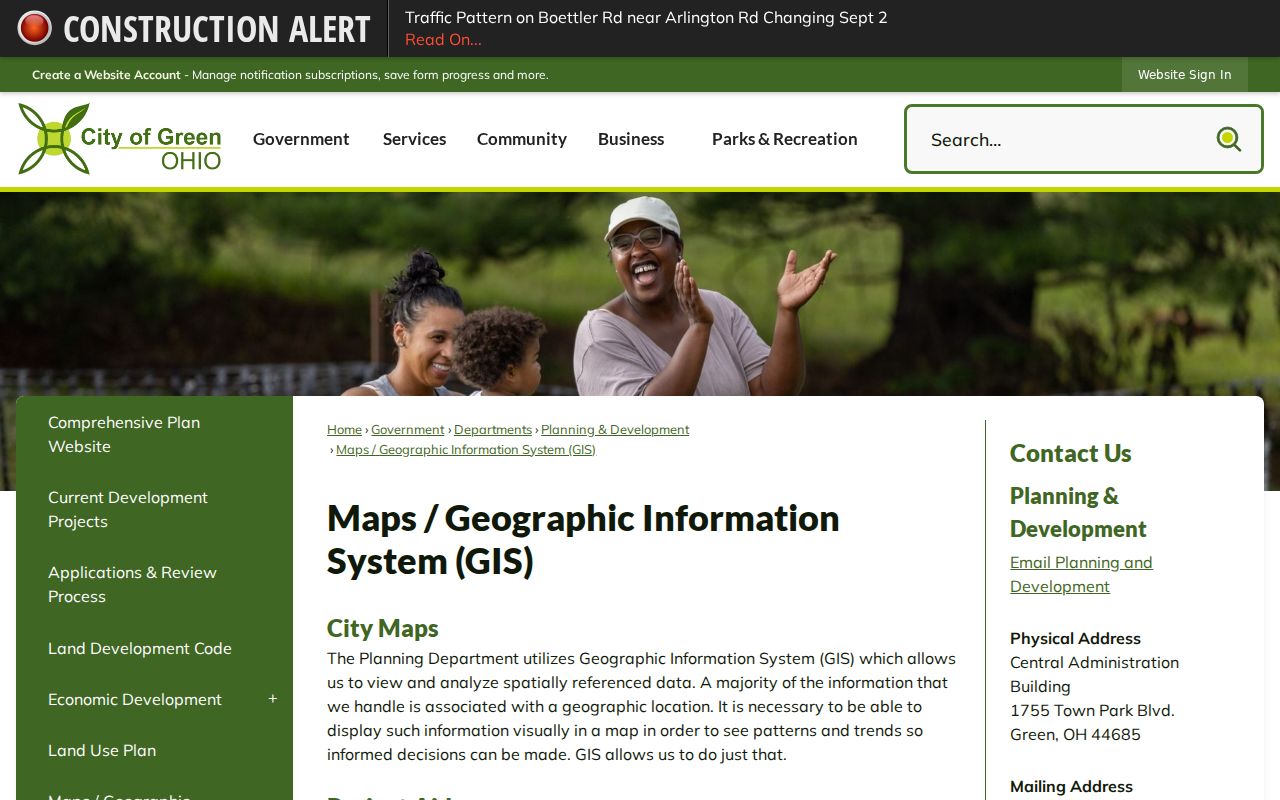 Green street directory City maps and GIS resources