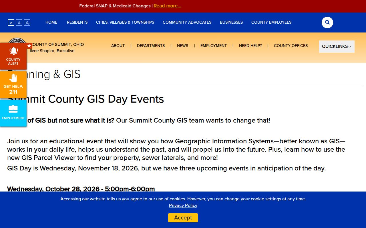 Green ZIP code directory Summit County GIS mapping information